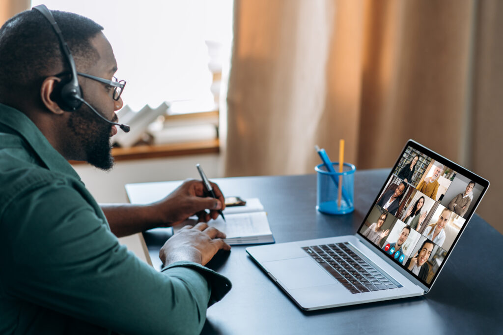 video call conference online meeting virtual people business